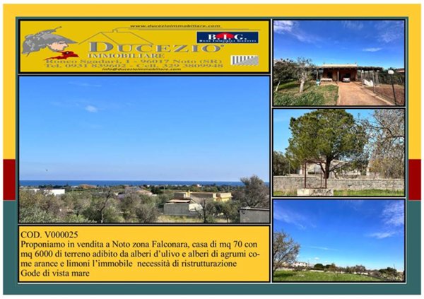 casa indipendente in vendita a Noto in zona Falconara
