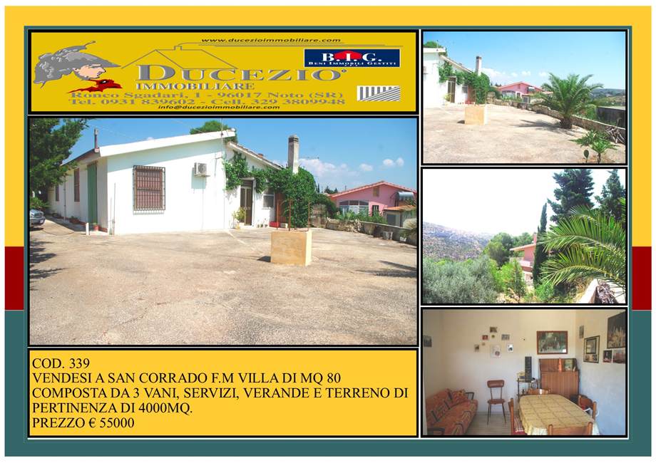 casa indipendente in vendita a Noto in zona San Corrado di Fuori