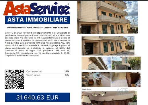 appartamento in vendita a Noto