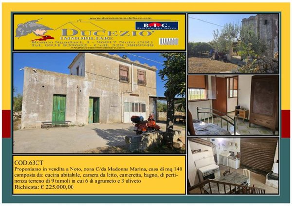 casa indipendente in vendita a Noto in zona Madonna Marina