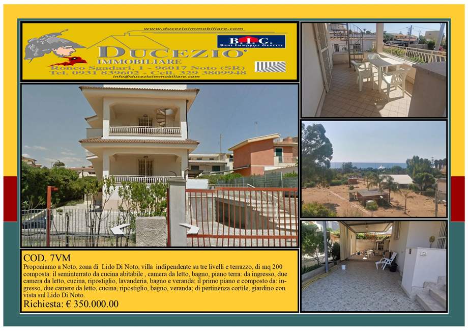 casa indipendente in vendita a Noto in zona Lido di Noto