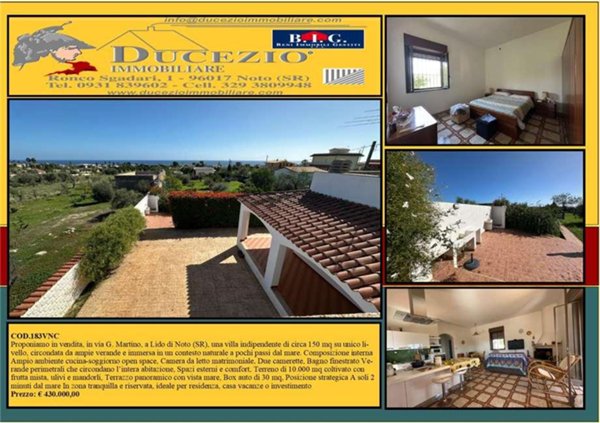 casa indipendente in vendita a Noto in zona Lido di Noto