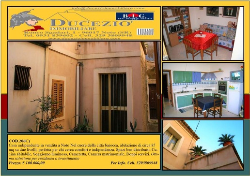 casa indipendente in vendita a Noto