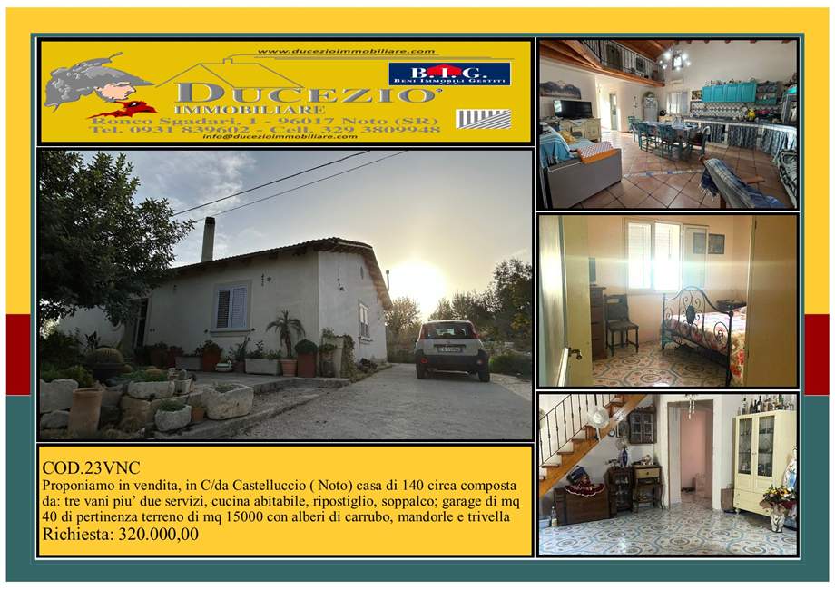 casa indipendente in vendita a Noto in zona Castelluccio