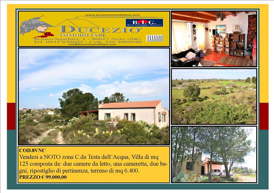 casa indipendente in vendita a Noto in zona Testa dell'Acqua