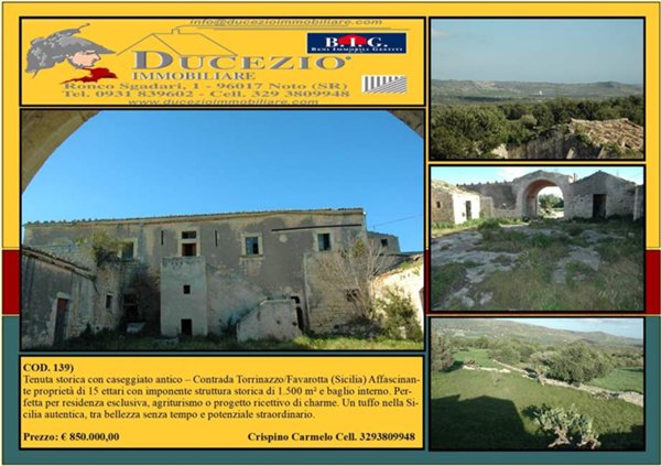 terreno in vendita a Noto in zona Madonna Marina