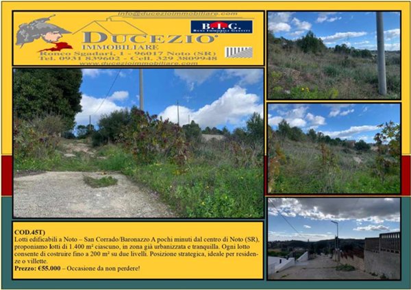 terreno edificabile in vendita a Noto in zona San Corrado di Fuori