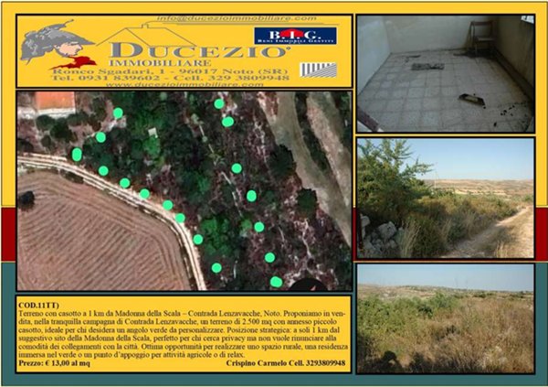 terreno in vendita a Noto in zona Lenzavacche