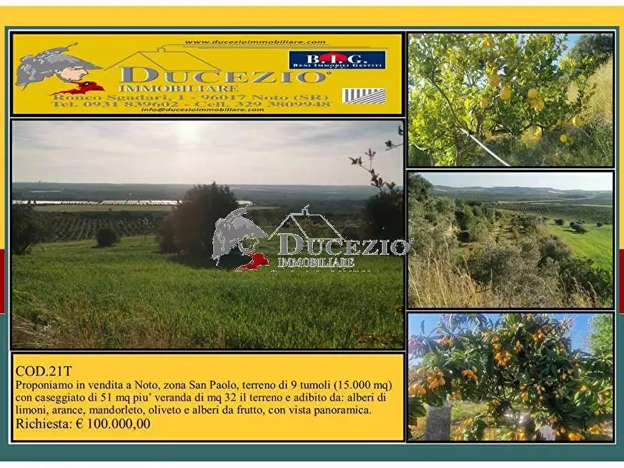 terreno in vendita a Noto in zona San Paolo
