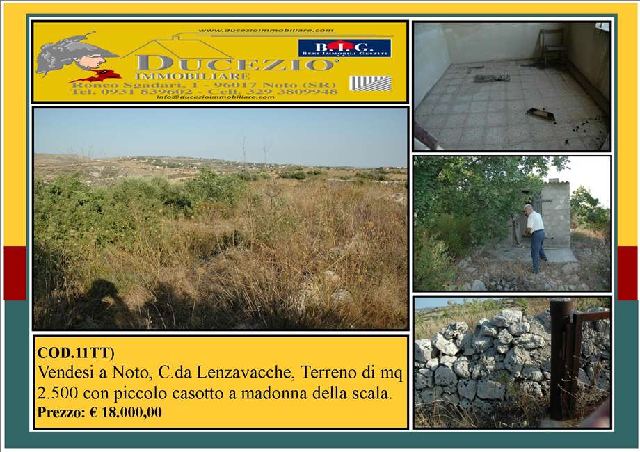 terreno in vendita a Noto in zona Lenzavacche