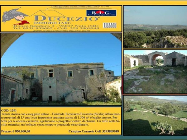 terreno in vendita a Noto in zona Madonna Marina