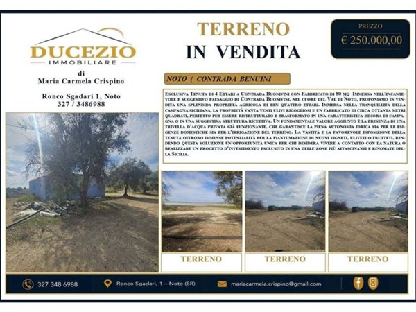terreno in vendita a Noto