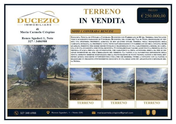 terreno in vendita a Noto
