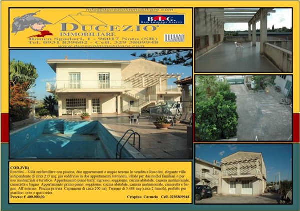 casa indipendente in vendita a Rosolini