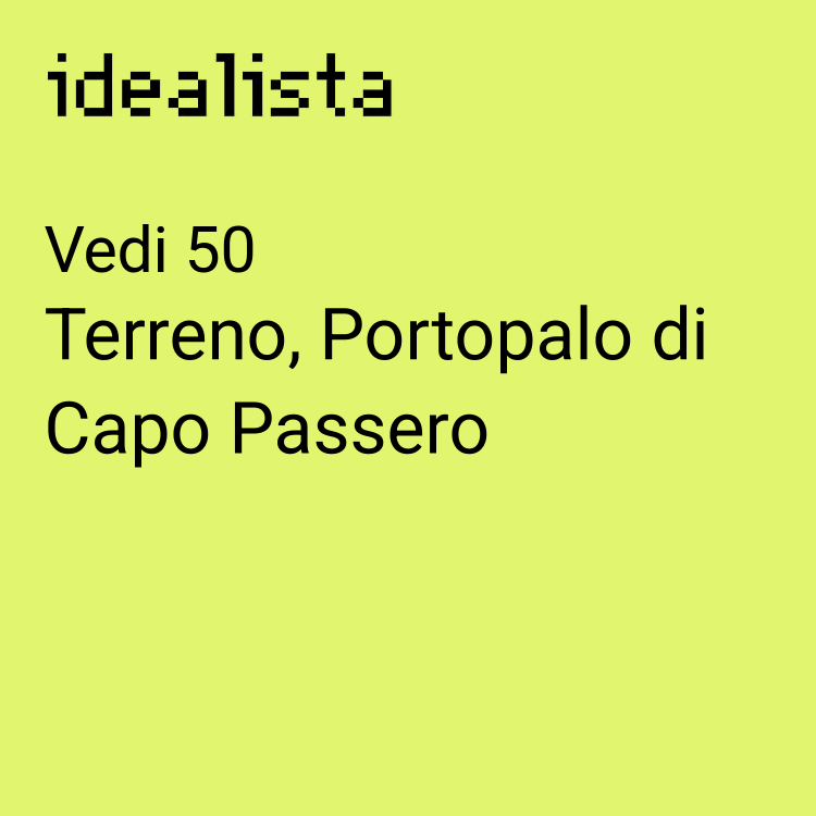 terreno agricolo in vendita a Portopalo di Capo Passero