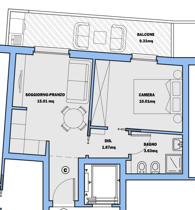 appartamento in vendita ad Alghero in zona Calabona