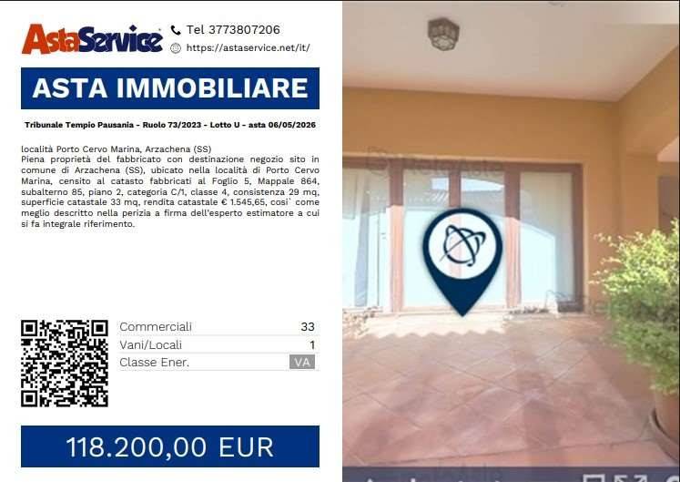 negozio in vendita ad Arzachena in zona Porto Cervo