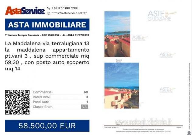 appartamento in vendita a La Maddalena