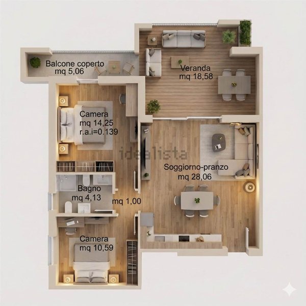 appartamento in vendita ad Olbia in zona Bandinu