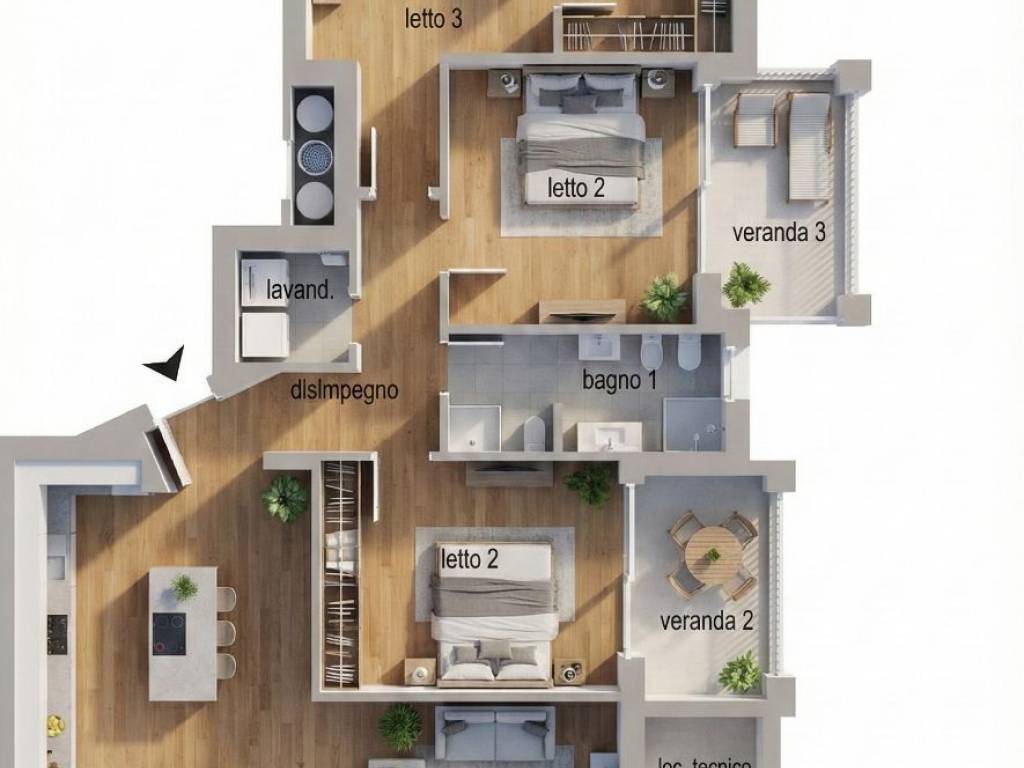 appartamento in vendita ad Olbia in zona Osseddu