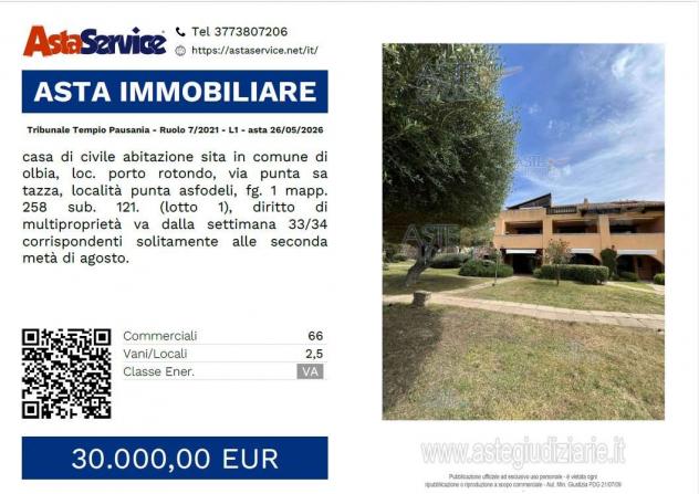 appartamento in vendita ad Olbia in zona Porto Rotondo