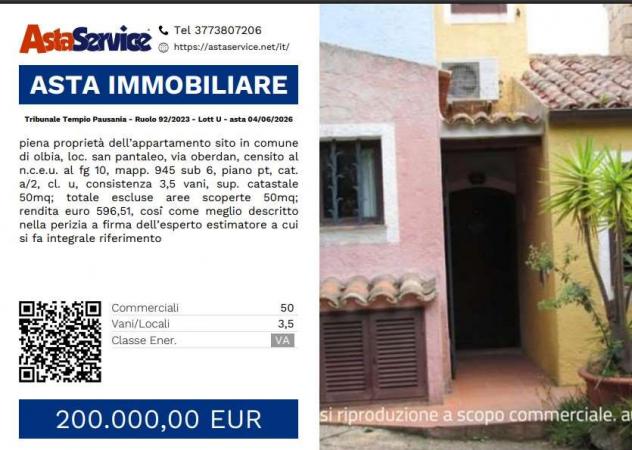 appartamento in vendita ad Olbia in zona San Pantaleo