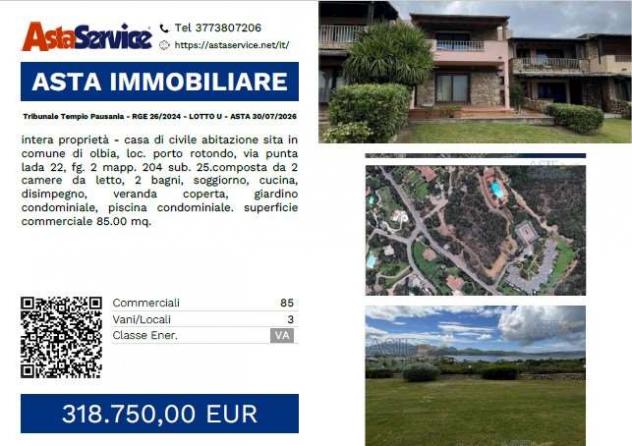 appartamento in vendita ad Olbia in zona Porto Rotondo