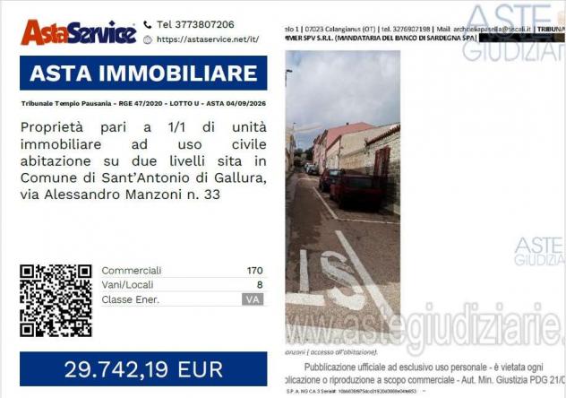 appartamento in vendita ad Olbia