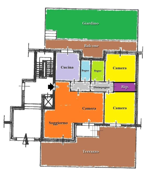 appartamento in vendita ad Ozieri in zona San Nicola