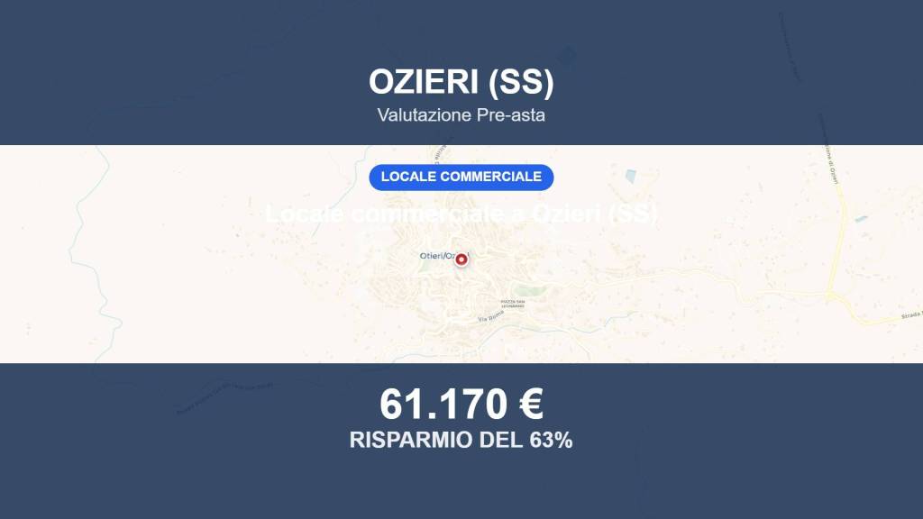 negozio in vendita ad Ozieri