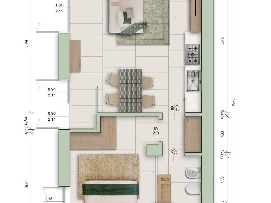 appartamento in vendita a Palau
