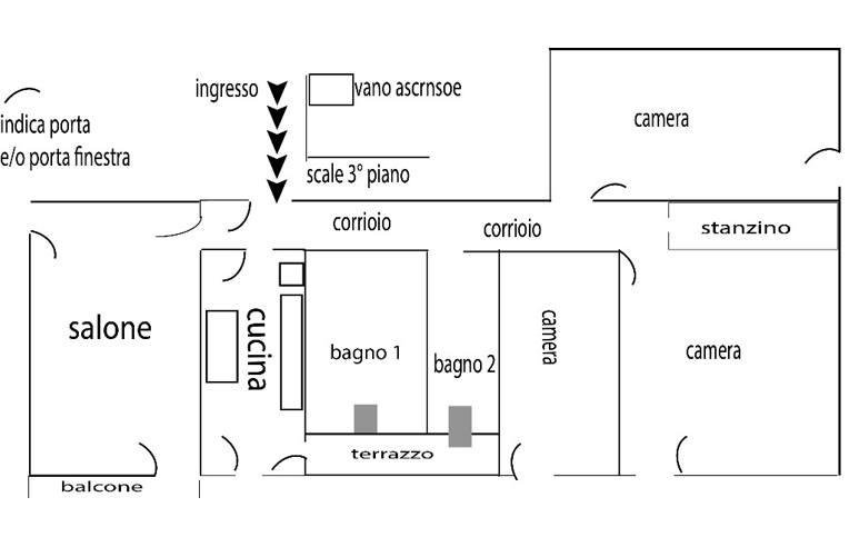 appartamento in vendita a Sassari