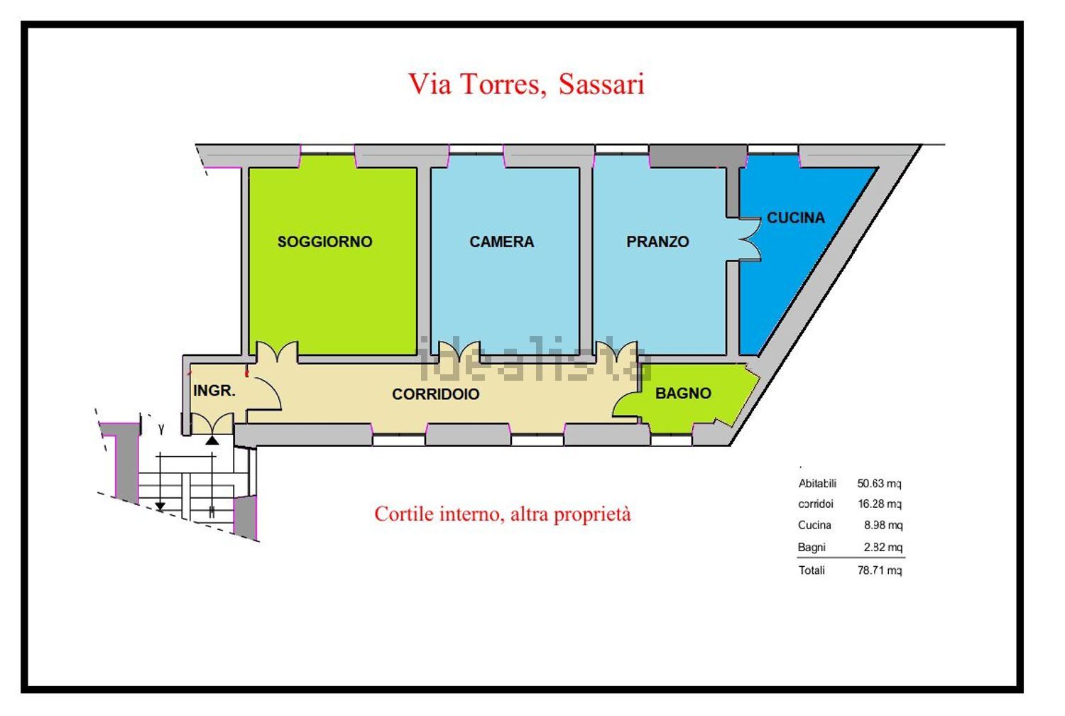 appartamento in vendita a Sassari