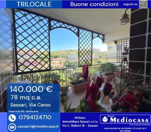 appartamento in vendita a Sassari in zona Cappuccini