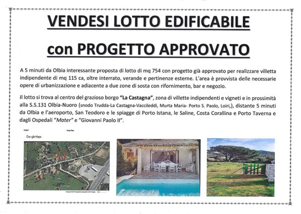 terreno edificabile in vendita a Loiri Porto San Paolo
