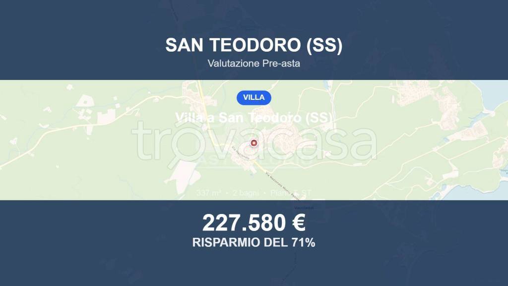 casa indipendente in vendita a San Teodoro(SS) in zona Monte Petrosu
