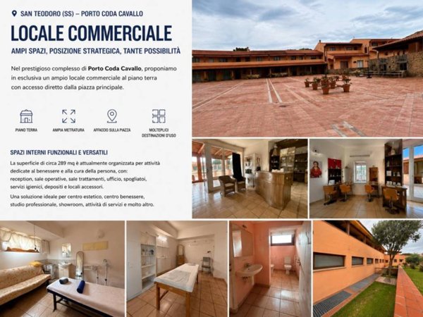 locale commerciale in vendita a San Teodoro(SS) in zona Capo Coda Cavallo