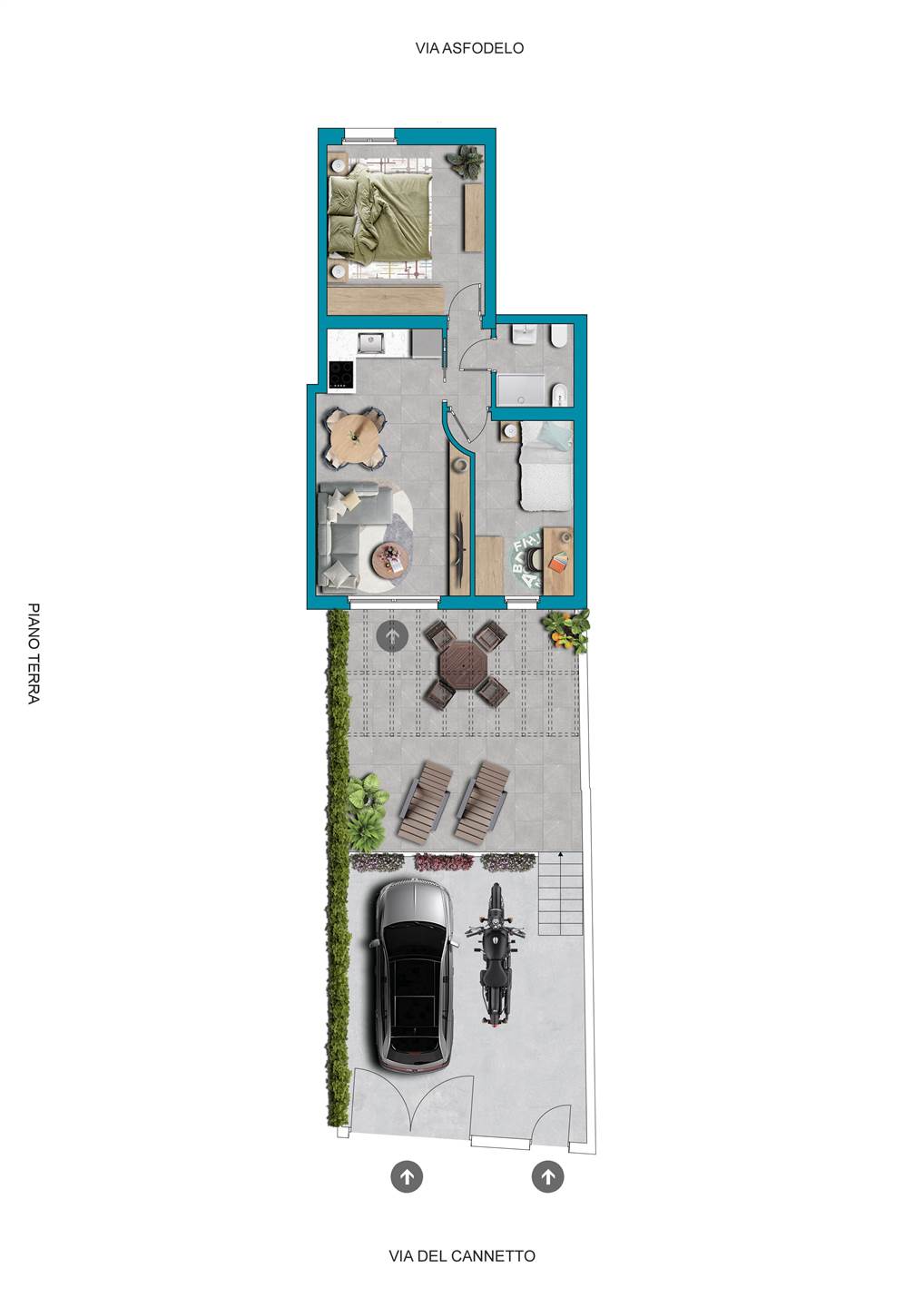 appartamento in vendita a Cagliari in zona Pirri