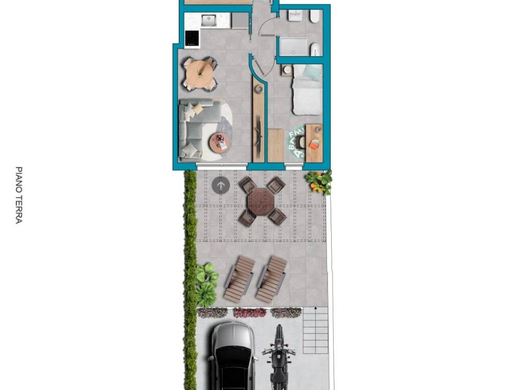 appartamento in vendita a Cagliari in zona Pirri