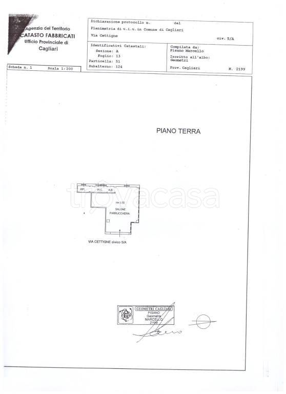 monolocale in vendita a Cagliari in zona Genneruxi