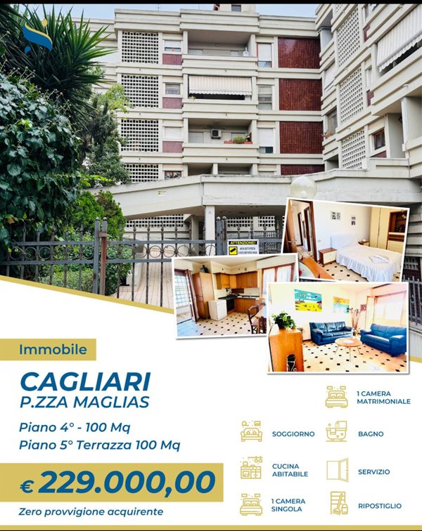 appartamento in vendita a Cagliari in zona Tuvixeddu/Tuvumannu