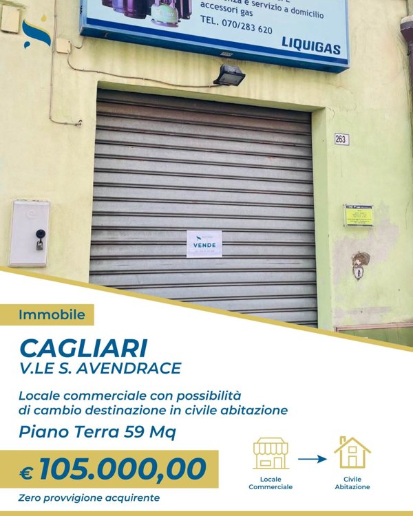 negozio in vendita a Cagliari in zona Sant'Avendrace