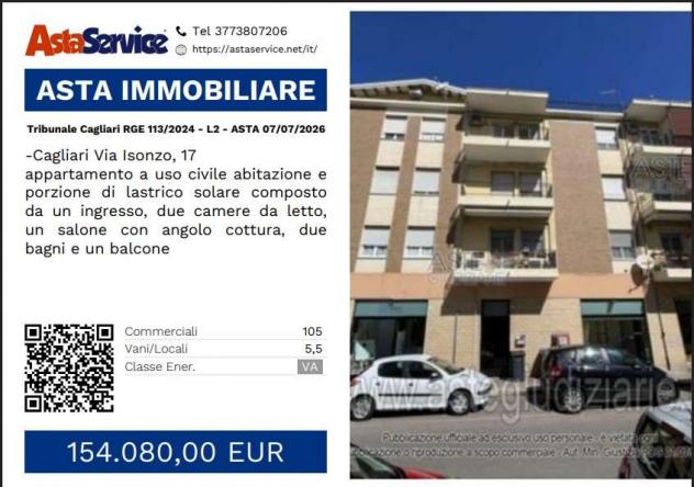 appartamento in vendita a Cagliari in zona Tribunale
