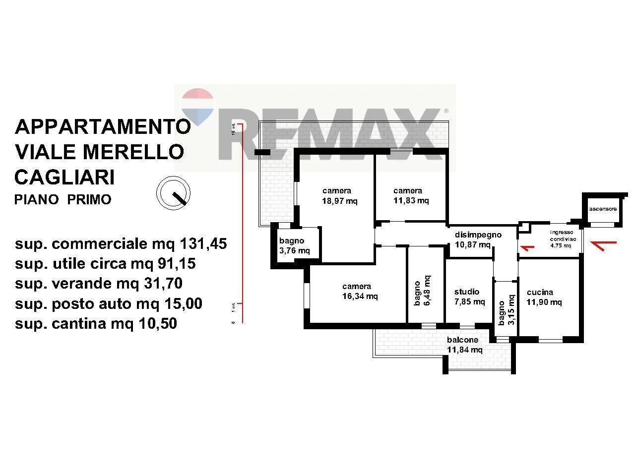 appartamento in vendita a Cagliari in zona Stampace/Punici