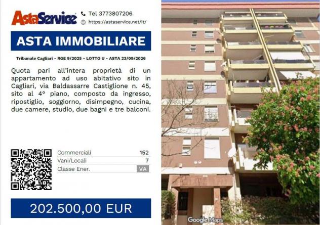appartamento in vendita a Cagliari in zona Genneruxi