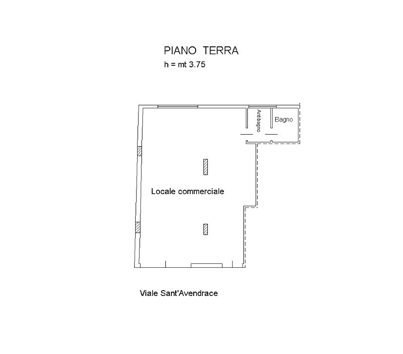 locale commerciale in vendita a Cagliari in zona Sant'Avendrace