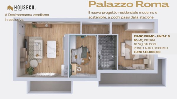 appartamento in vendita a Decimomannu