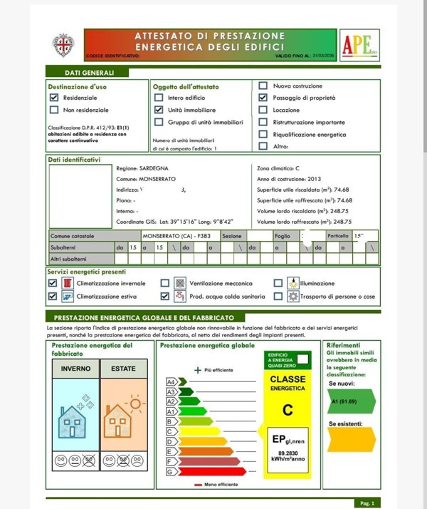 appartamento in vendita a Monserrato