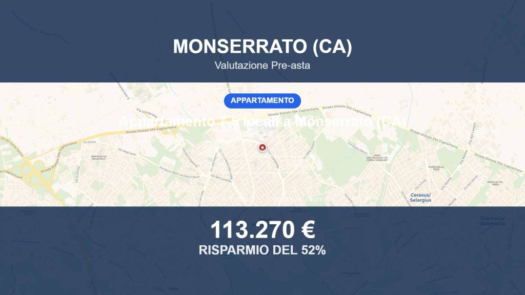 appartamento in vendita a Monserrato