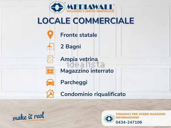 locale commerciale in vendita a Porcia